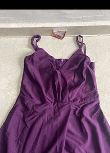 Elegant Purple Maxi Dress