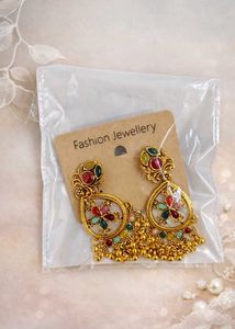 Boho Multicolor Jhumka Earrings