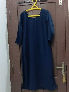 Solid Navy Blue Kurta&palazzo