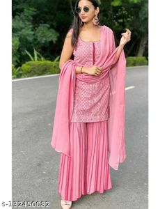 Pink Sharara Set(3 peice)