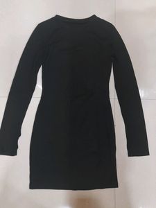 URBANIC Black Bodycon Dress