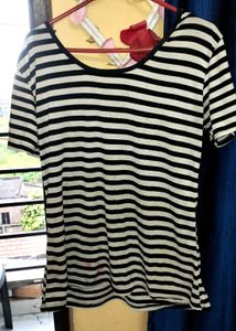 Striped Lace Butterfly Top