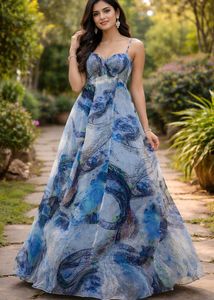 Blue strap dress👗