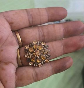 Vintage Flower Gemstone Ring