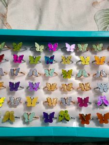 Butterfly Rings Set