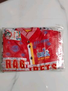 Red 'USA Army Strong' Boys T-Shirt+nikker