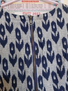 Max Pure Cotton Back Zip Kurti