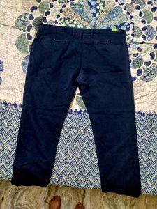 Men's Navy Blue Casual Trousers