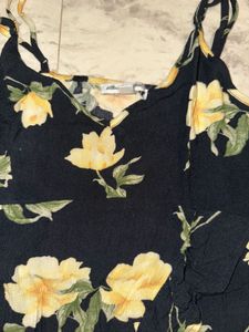 Chic Black Floral Mini Dress