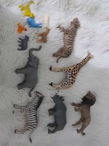 12 pcs of Safari Animal Toy Figurines