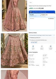 Stunning Pink Peacock Embroidered Lehenga Choli