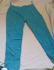 Teal Casual Pants
