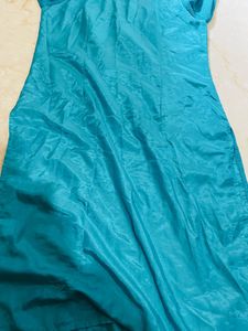 Embroidered Teal Kurta Set with Dupatta