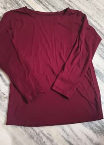 Maroon Long Sleeve T-Shirt