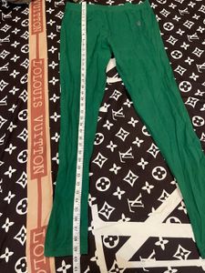 Green Casual Bottoms