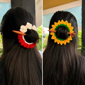 Handmade Crochet Hair Bun Holder