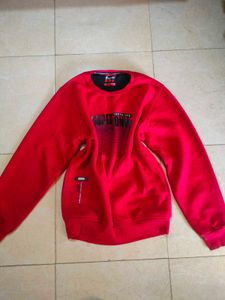 Red Solid Hoodie 🏖️🧶