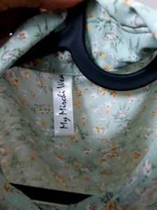 printed green casual shirt
