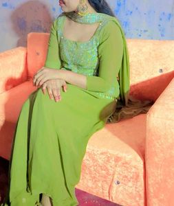 Embellished Kurta Set with Dupatta