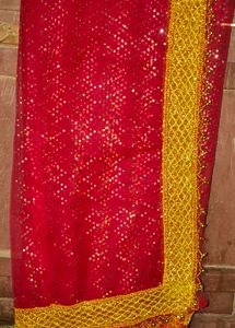 Red &amp; Gold Lehenga Choli Set