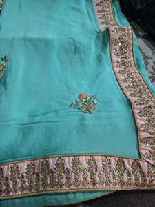 Beautiful Peach Lehenga Choli Set