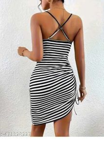 Striped Bodycon Mini Dress