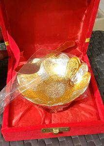 METALMASTERY Silver &amp; Gold Plated Bowl  N Sling Ba