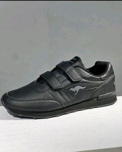 Kangaroo  Black Double Strap Sneakers