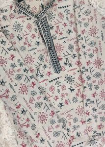 Chic Printed Unisex Kurta