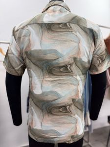 Men's Abstract Print Short Sleeve Shirt