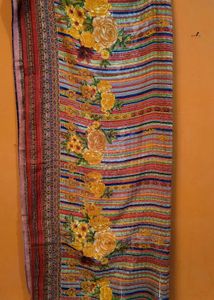 SEMI - WOOLEN MULTI-COLOURED KURTA SET