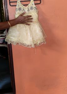 Cream Colour Frock Available