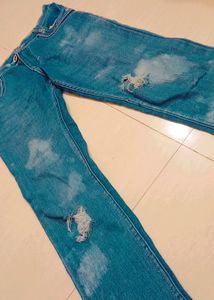Distressed Skinny Jeans For Women,Size 28