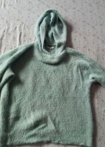 Cozy Mint Green Fuzzy Sweater