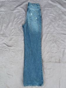 Distressed Wide Leg Jeans