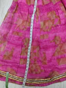Vibrant Pink Ethnic Lehenga Choli Set