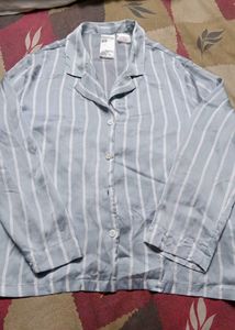 Cozy Blue Striped Pajama Set