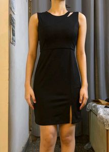 Ajio Black Mini Dress