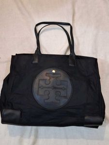 Tory Burch Black Nylon Tote Bag