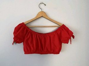 red crop top