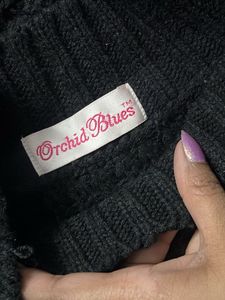 Black Knit Sweater Vest