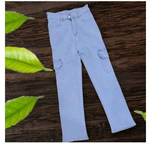 Light Blue Cargo Jeans