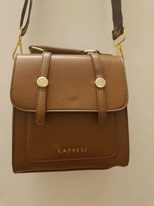 Caprese Structured Sling Bag With Extra Handle