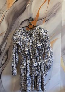 Floral Ruffled Midi Dress