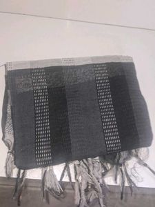 Striped black dupatta