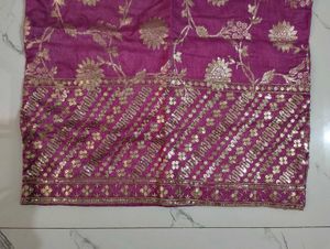 Stunning Fuchsia Brocade Short kurta