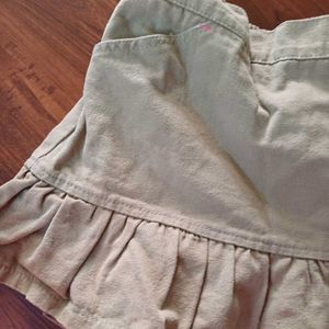 Kids Floral Skorts with Ruffle Hem n Embroidery