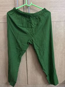Chic Green Elephant Embroidered Kurta