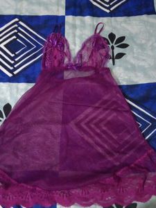 Sheer Purple Nightgown