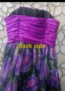 Purple Floral Maxi Dress